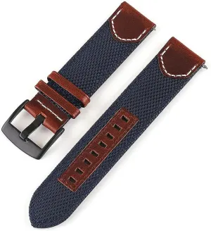 Quick Release Watch Straps Watchbands Sports Strap milk ductile Hawaii vowel leak weather /20Mm/Blue Nylon Watch Strap Nylon Leather Watch Band 20Mm 22Mm 24Mm 