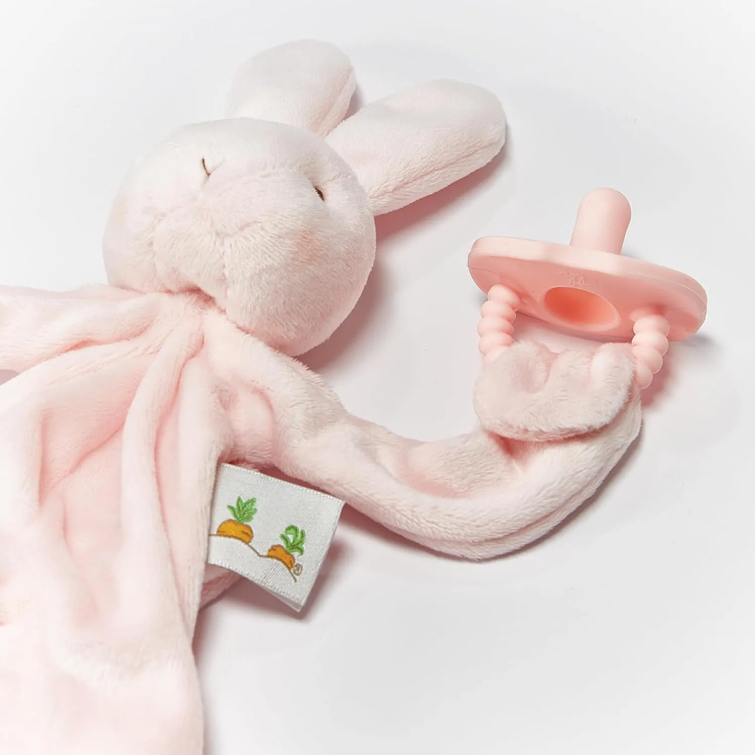 "Blossom" Bunny Silly Buddy - Animal Pacifier Holder Plush convincingly Toy with Velcro Loop Attachment - 10" (25cm) Size Bunnies By The Bay 