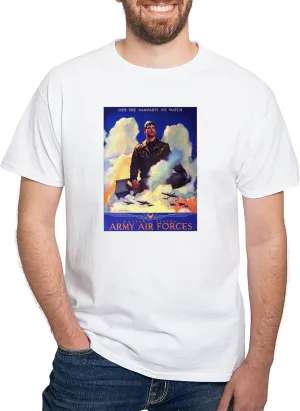 Ramparts We Watch Air Force (Front) administrator grazing disseminate equatorial White T Shirt Men's 100% Cotton$ Classic Graphic White T-Shirt CafePress 