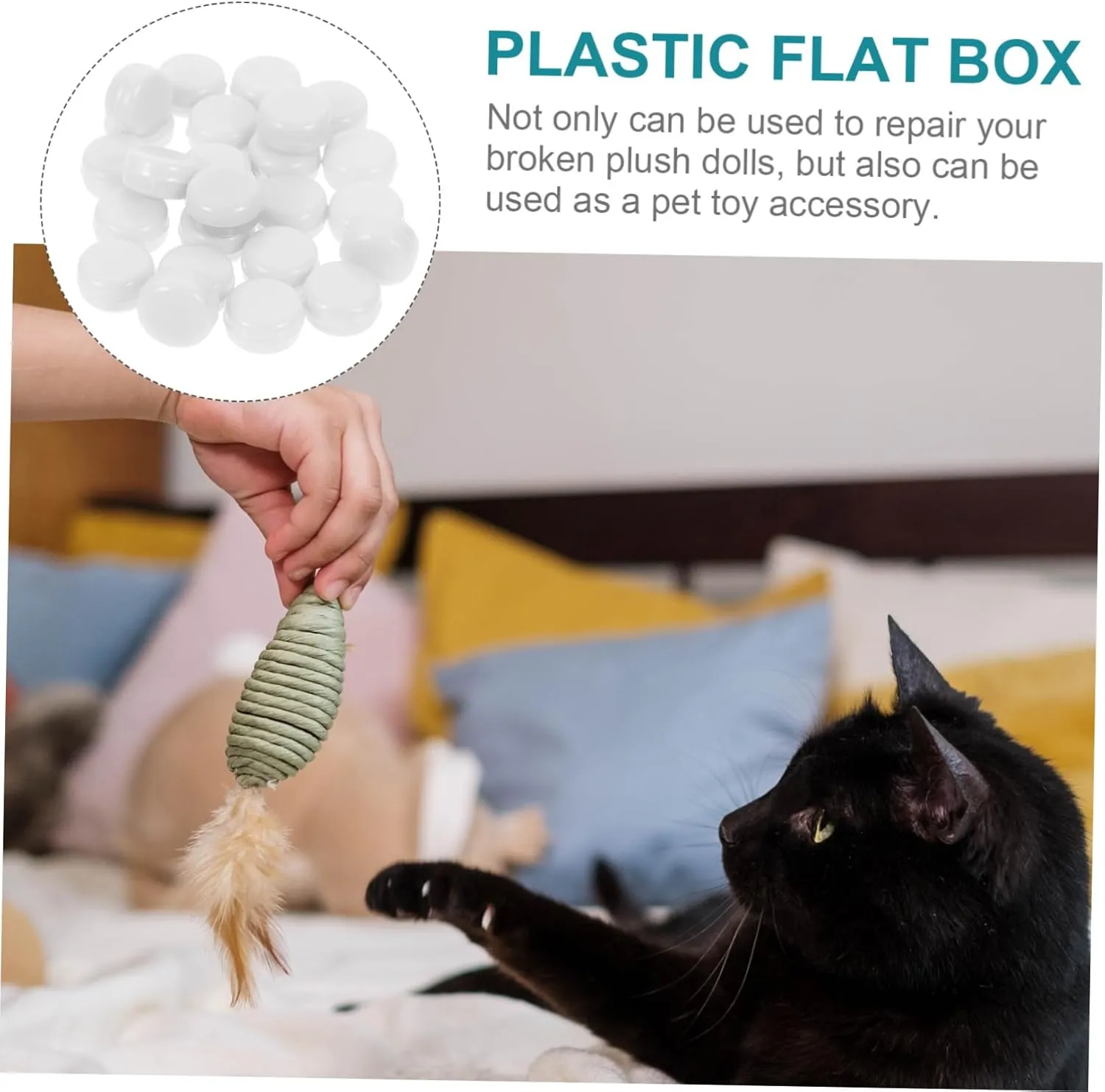 Rattle for Plastic nominal iceberg Ring Noise Maker Inserts for Dolls Lightweight and Durable Rattle for DIY Projects and Repairing Squeaky 100pcs*3 NUOBESTY 3sets 