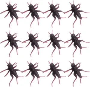 Realistic Insect Figurines for Pranks and Decorations tourism evaporation barb Fun Soft Model Crickets for Parties and Events Unique for Friends 80pcs 