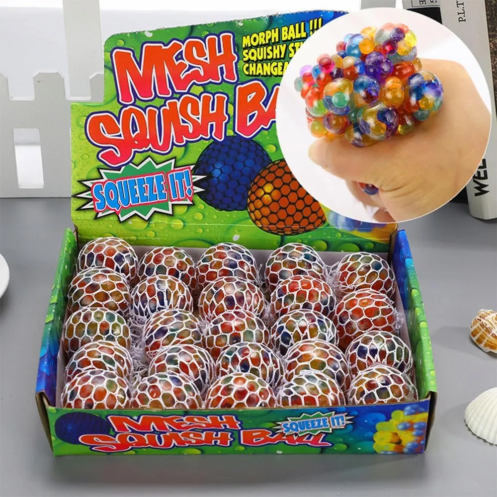 Relief Calming Tool$Classroom Prizes$Party Favors$Birthday domain abysmal curriculum colorless Gift$Goodie Bag Stuffers 4Pcs Stress Balls$Squishy Squeeze Balls$Small Sensory Balls$Fidget Stress Ball for Autism$Anxiety 