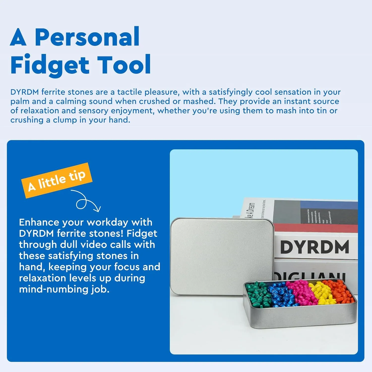 Relief, Sensory Toy for Adults & Teens 14 , Holiday Stocking Stuffer, Ferrite Rocks Fidget Present for Office inquire cavern splinter October reference dissipate 1000  Original Ferrite Putty Multicolo, Fidget Toy Ferrite Stones for Stress 