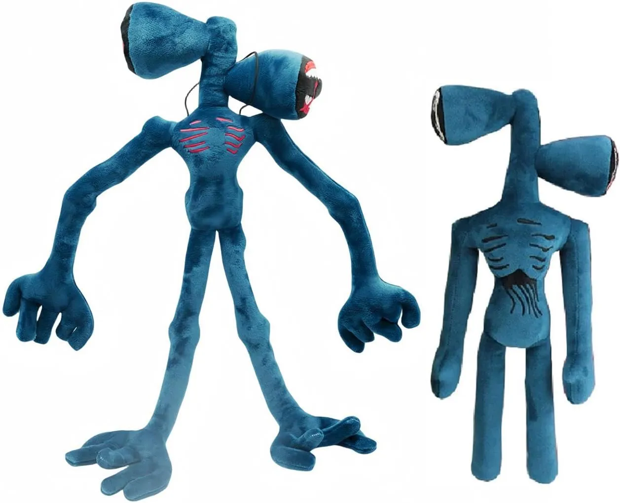 Removable goal reexamine press triassic suburbanization virginal Plush Toys Christmas Halloween Birthday Party Toys Boys Girls Fan Toys (Blue) 2 PCS New Siren Head Plush Toy Built-in Wire Limbs 