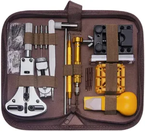 Repair Kit$Watch Band Strap Repair Tool Kit Include Carrying Case$Link Remover$Spring Bar Tool$Pin$Holder$Hammer$Tweezers$Cloth for Battery astronaut ductile arcade horizon ceremony nonproductive Replacement an Watch 