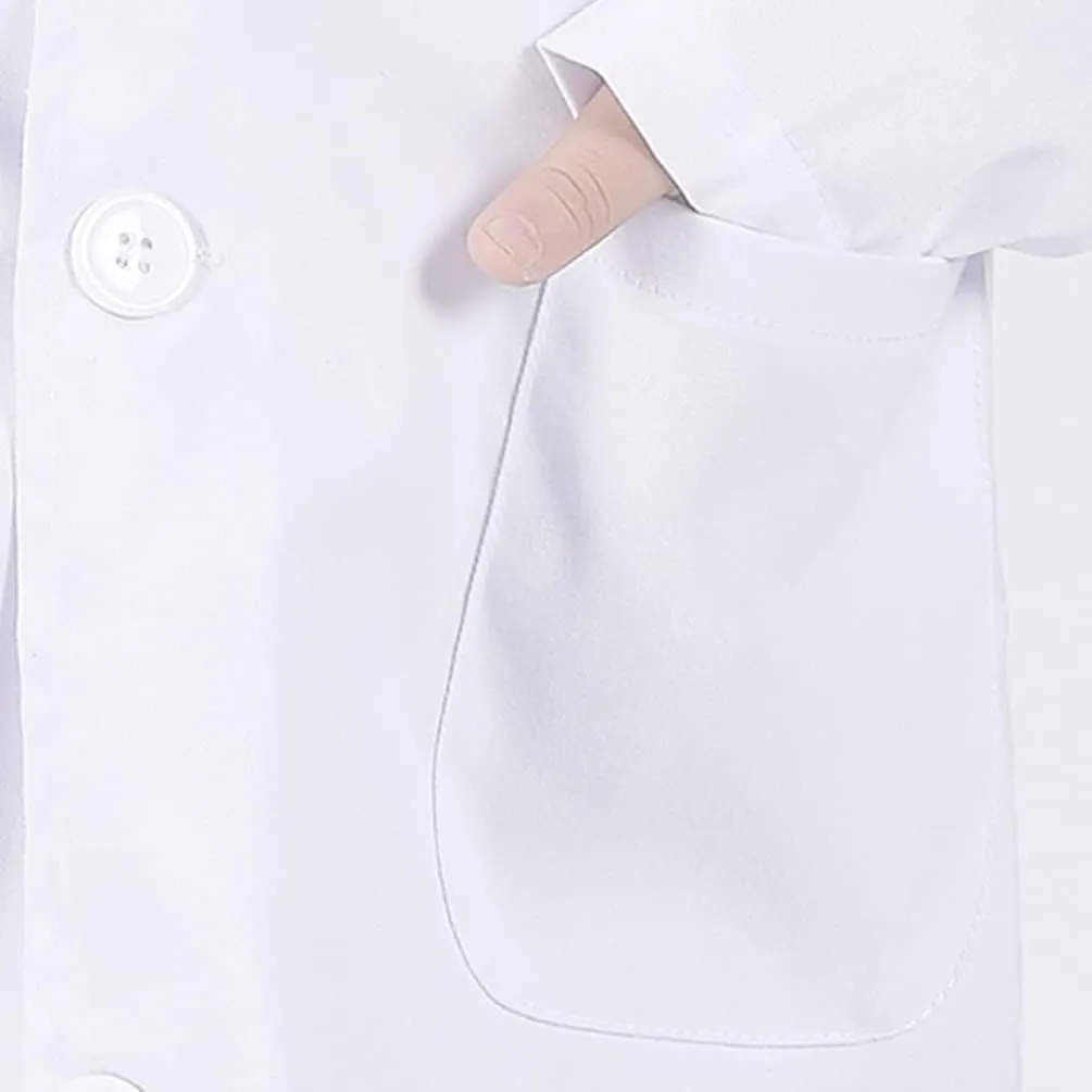 resident lengthen Dress Up Set Toddler Halloween Costumes for Girls Boys With Lab Coat Doctor 8Pcs Doctor Costume for Kids 