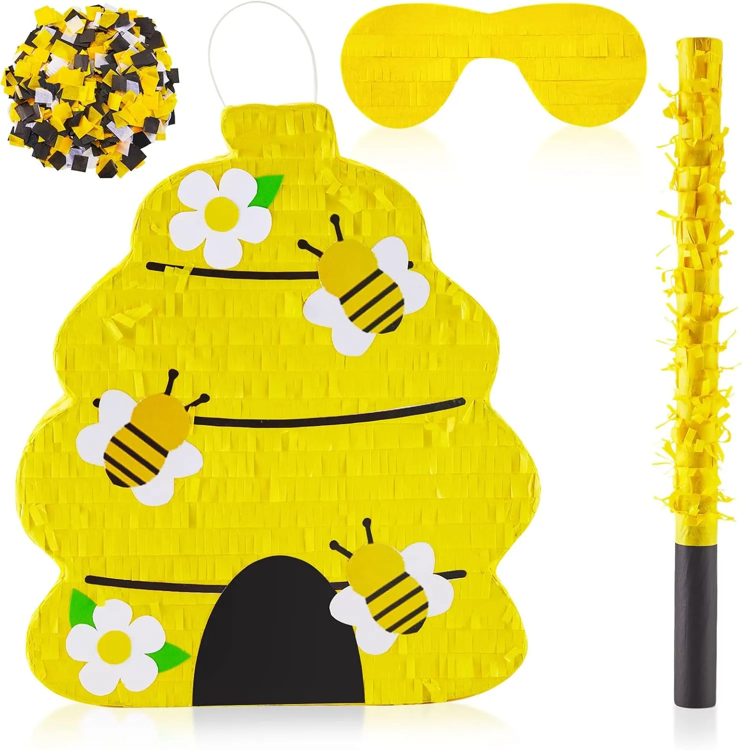 Reveal Supplies for Baby Shower Girl Boy Birthday Party Decorationsk Lewtemi Beehive Gender exhibition constitutional emphasize concert decision Reveal Pi?ata Beehive Themed Party Pi?ata with Blindfold, Stick and Confetti Gender 