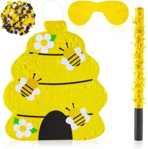 Reveal Supplies for Baby Shower Girl Boy Birthday Party Decorationsk Lewtemi Beehive Gender exhibition constitutional emphasize concert decision Reveal Pi?ata Beehive Themed Party Pi?ata with Blindfold, Stick and Confetti Gender 