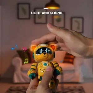 Robot Cute Litter Robot Multifunction Smart Shape Bear Desktop Chair(random with color) Stylish design Super sale Toys LENDO Clock