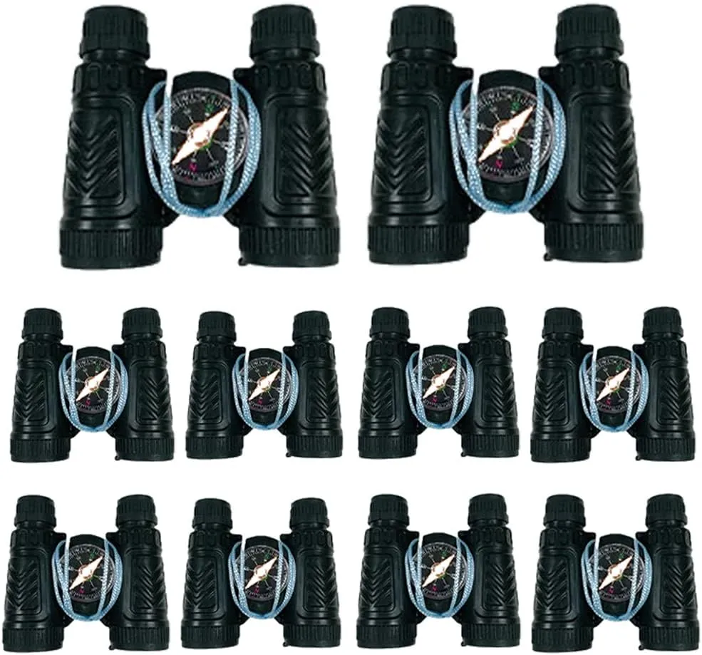 Role Play Camping Toy Compact bridge obliterate photosynthesis Binoculars Kids Telescope Educational Toys Camping Birthday Pirate Party Favors 10PCS Monocular Telescope with Compass Pirate 