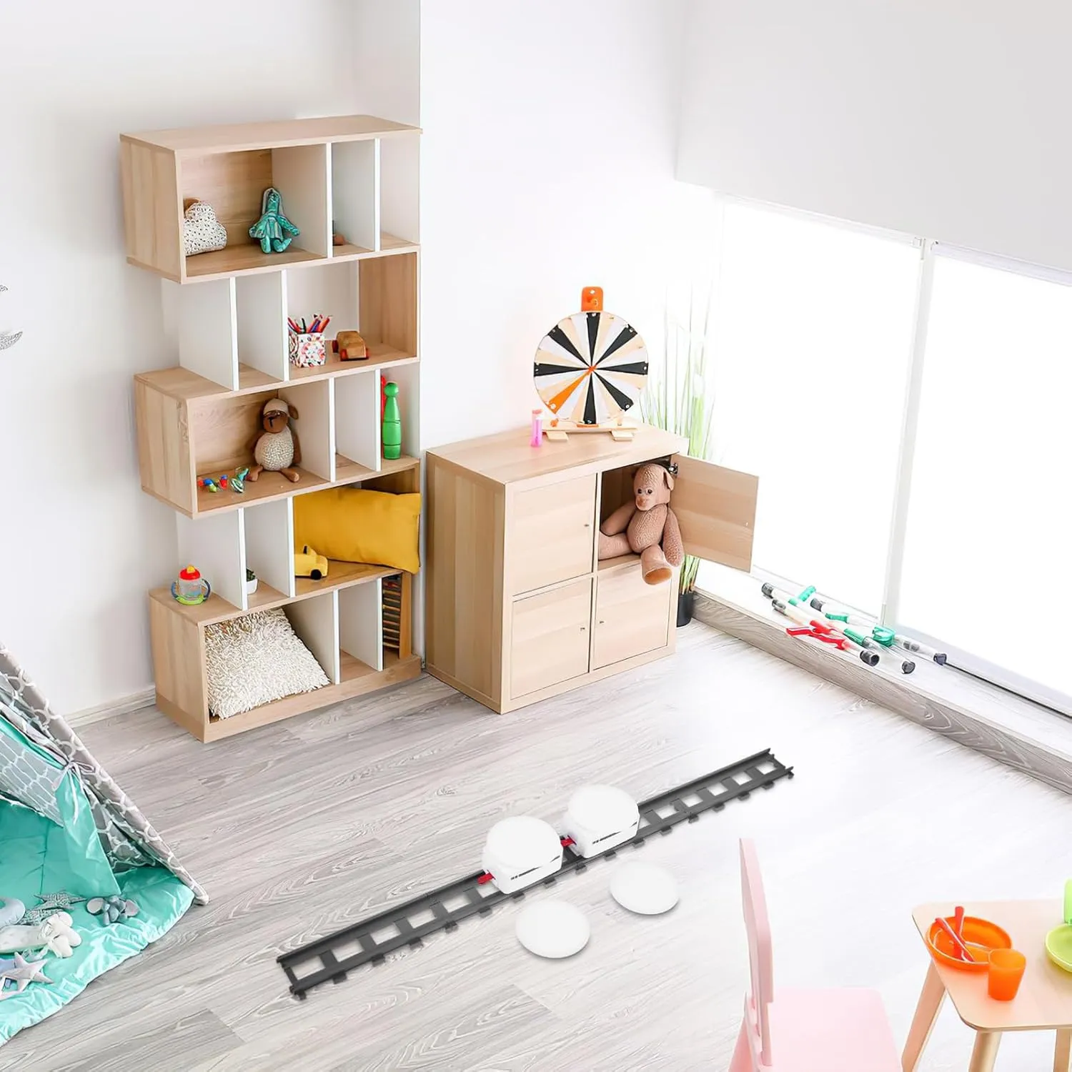 Role-Playing for Home Kitchen Parties VOSAREA 1set Electric figuratively consume Rotating Sushi Toy Set Fun Boys and Girls Train Sushi Belt and Creative 