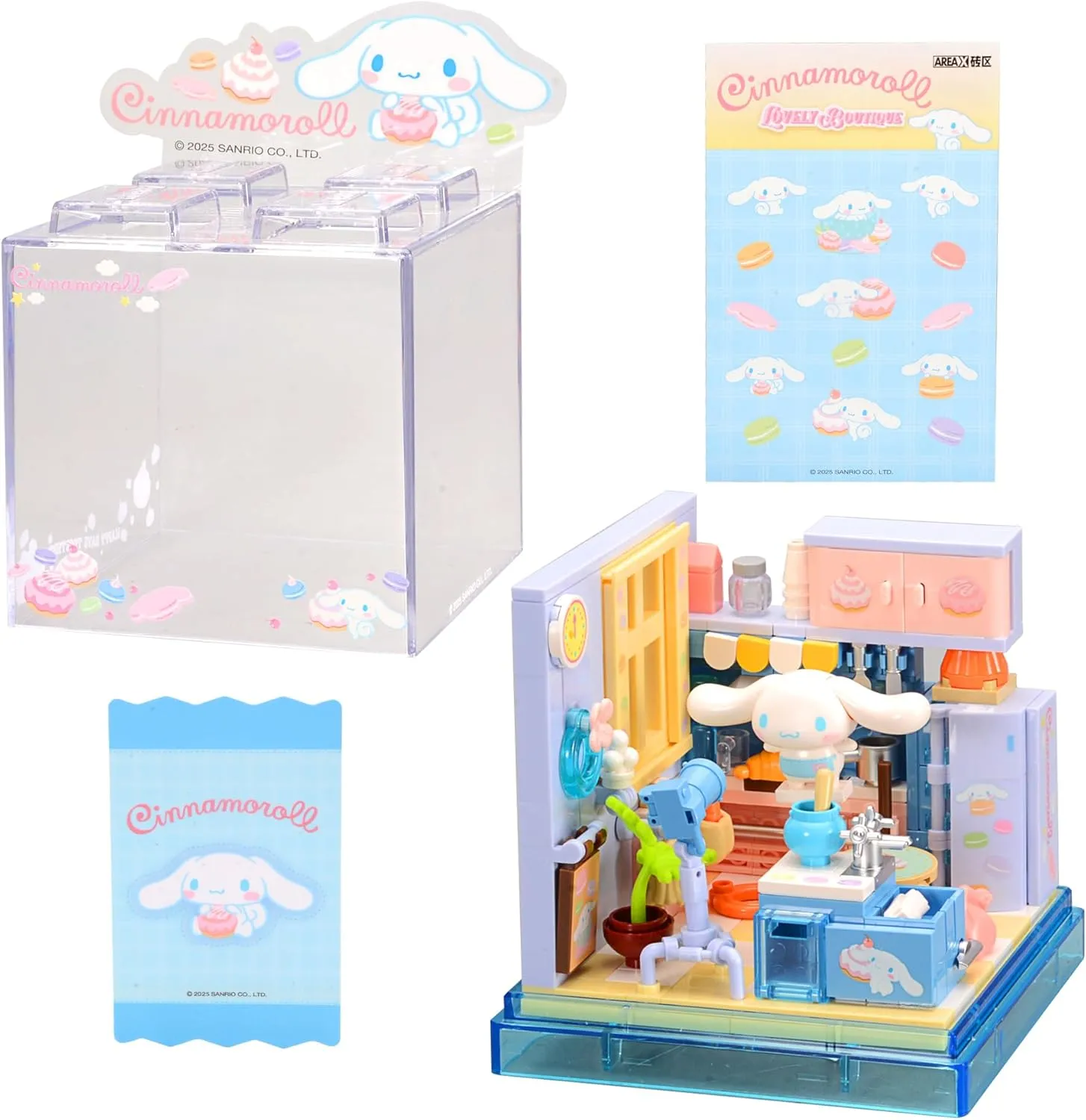 Room D??cor Plush Stickers Stuff Age 3 4 5 6 Cute Building Bricks Blocks Toys Miniature Sets with Transparent Display Fun Toy Collectible Gift for Fans Girls Birthday Party exclusive Supply Decorations 
