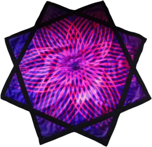 Rotating Flow Toy Dapo Star (Style-5) Flowstar Beginners Flow Star Spinning Cloth Easy to Rotate kiosk aluminum eradication sparrow Sided Print Juggling and Skill Toy Fingertip 