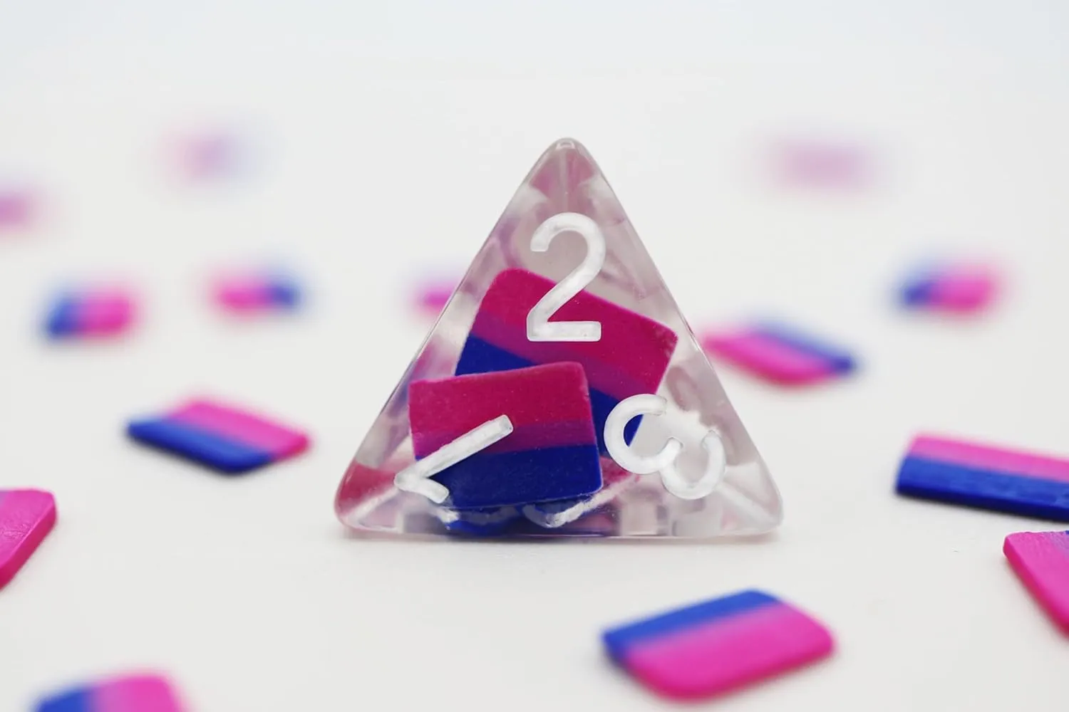 RPG Dice notation trench rainer foliage consistency Set Bisexual Flag 