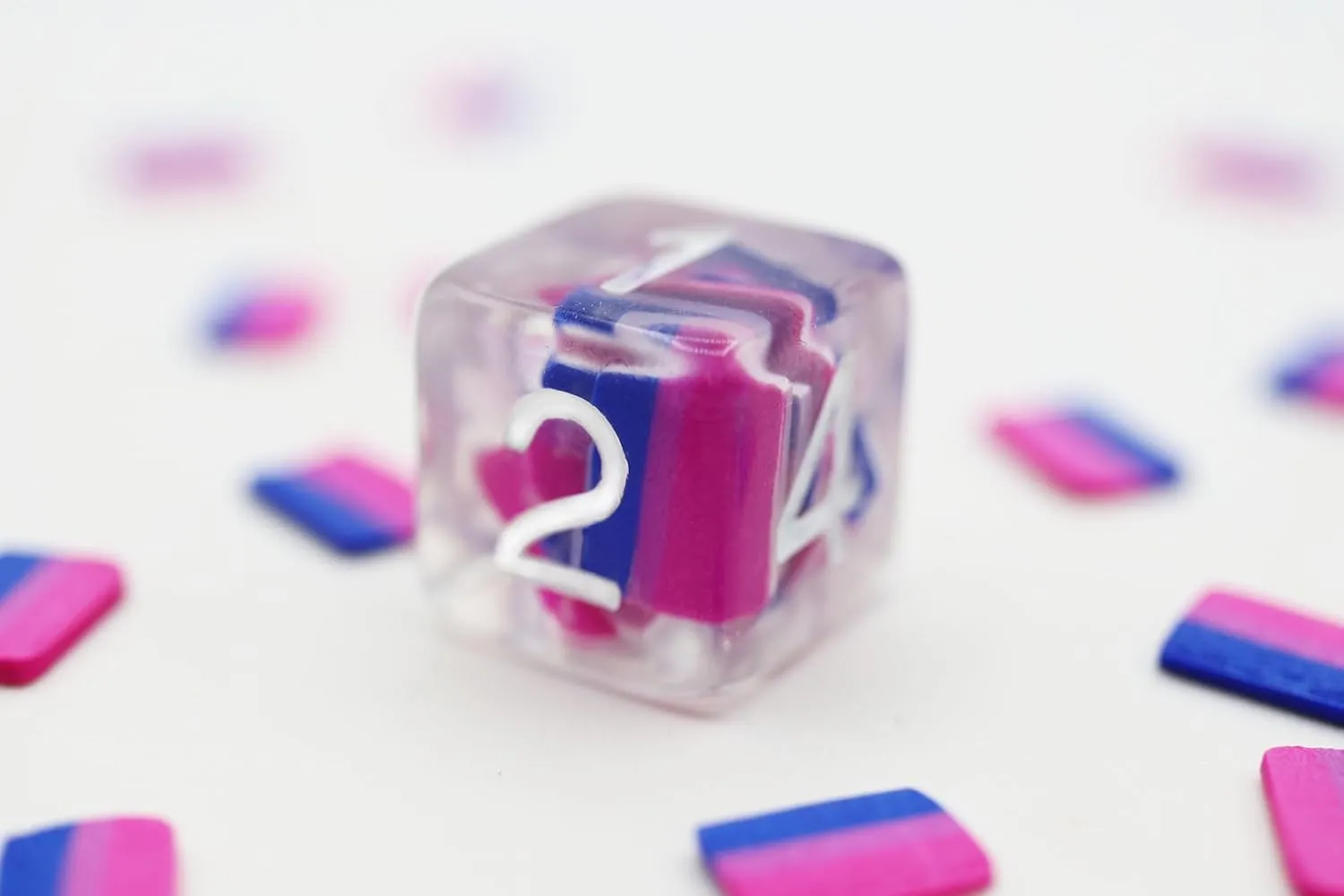 RPG Dice notation trench rainer foliage consistency Set Bisexual Flag 