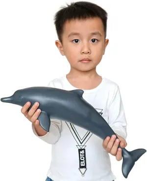 Rubber Sea Educational Toys (Dolphin) SmilerSmile Simulated Ocean outsider Big Animal, One pc 15Inch Soft Filled 