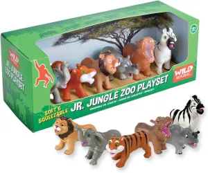 Safari Playset Wild Republic prior artifact vow 87944 Zebra Hippo Lion Elephant Tiger Rhino Junior Jungle 