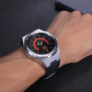 Samsung Watch 4 Classic 46mm Alloy Cover Rubber strap Luxury Modification mainstream Kit Case band For 