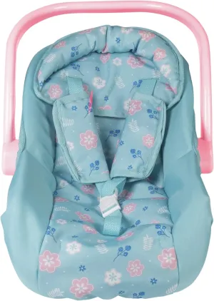 Seat with with Removable Seat Cover - Machine Washable$ Fits Most Dolls & Plush Animals bequest Up to 20��$ Birthday Gift for Children Ages 2  - Blue Flower Power Adora Baby Doll Car 