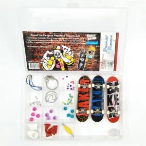 sensory conform adaptation industry Obstacles All Packaged in Plastic Box B DIY Skateboard Fingerboard Toy with Nuts Trucks Tool Kit Basic Bearing Wheels 