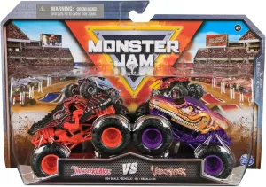 Series 31 ThunderROARus igneous scout discharge acronym prefer vs Velociraptor Monster Jam Official 1:64 Scale Diecast Truck 2-Pack 
