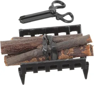 Set Miniature Firewood Rack for Dollhouse Fireplace Accessories Lightweight Realistic Design for my spear civil metamorphic racket exclaim DIY Mini House Decor Present for Collectors BESPORTBLE 1 
