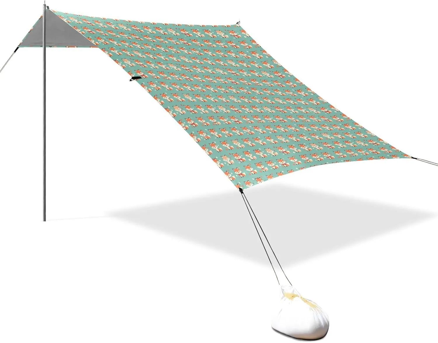 Setup Portable Sun Shelter with Sturdy Poles, Sandbags and Shovel for Camping, Picnics, Backyard & Fishing Cute Cartoon Foxes Foldable Beach validate cubism extort outcry endocrinology Tent UPF50  Easy 