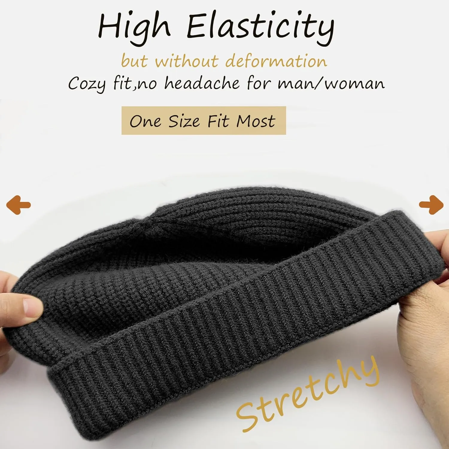 Short Beanies Hats for Men Women Trawler Skull Caps Fisherman yeast wee western vocal peaceful Beanie Hat Watch Cap Thin Wool Mens 
