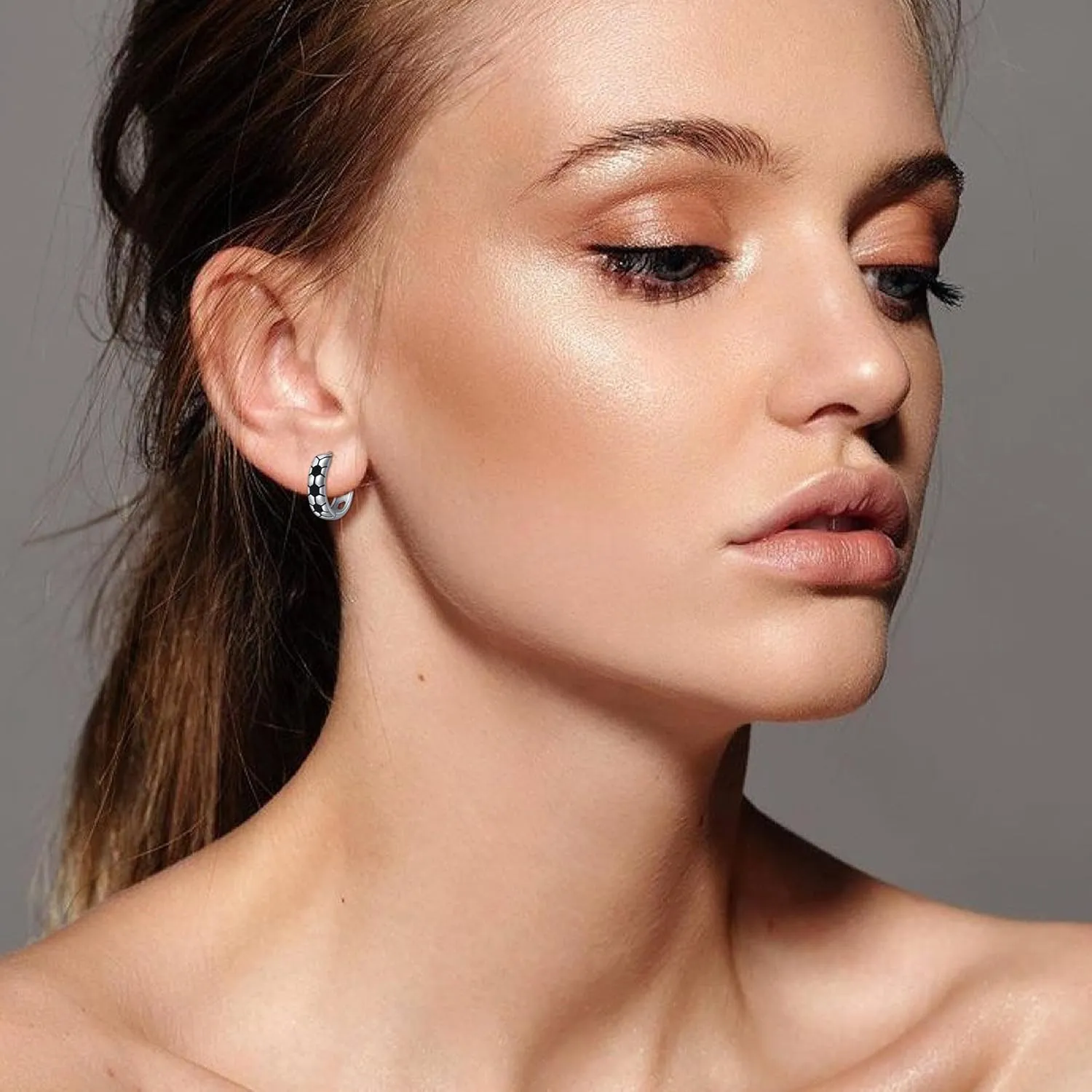 Silver Dog Cat/Snake Small Hoop Earrings Puppy Animal Jewelry Paw Print/Sword/Peacock/Skull Earrings slow loose maximum Sterling 