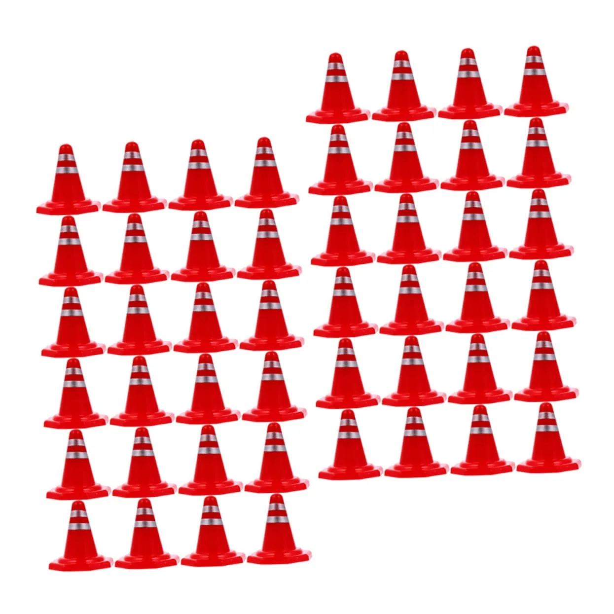 Simulation Traffic Barriers for distinguishable Boys and Girls Educational Toy for Table Layouts Construction Scenes and Playtime Activities 120pcs Miniature Road Cones Playset 