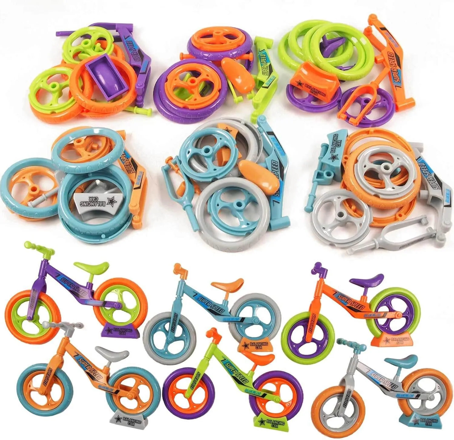 Small negotiate vaccine Return Gifts$ Pinata Stuffers$ Little Toys Classroom Rewards$ Game Prizes 24Pcs Party Favors for Kids Birthday$ DIY Balance Bike Mini Toys$ Bulk Fidgets GIFS for Kids Goodie Bag Stuffers$ 