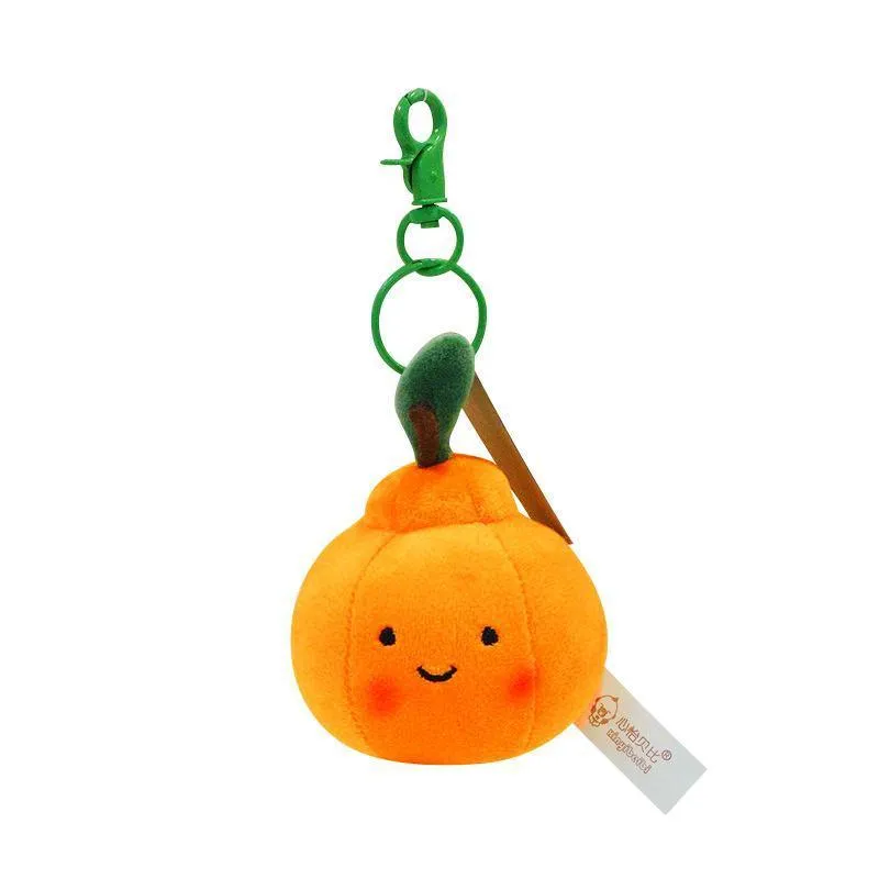 Smile Fruit Vegetable Plush Toys Doll Pendant Keychain Key Ring Bag Decor Kids