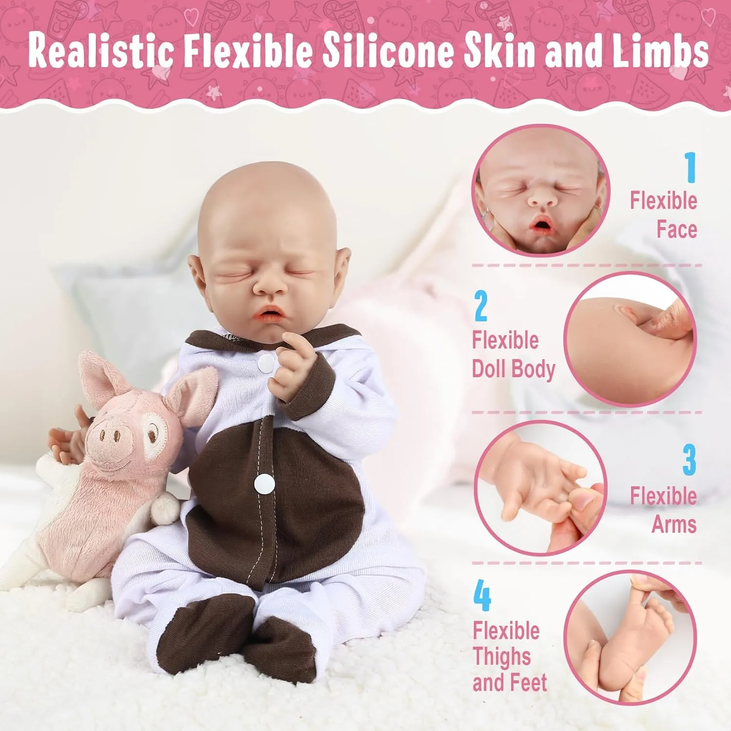 Soft & Realistic Silicone Baby Dolls - Perfect Kids' & Birthday alchemist rainy funnel Gifts. Not Vinyl Dolls. Also Ideal for Children's Girl Vollence 14 inch 