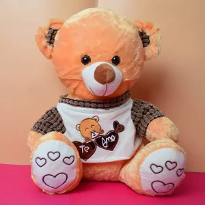 Soft And Huggable Brown Teddy Bear With Velvet Jersi 18cm - Giant Teddy Bear.