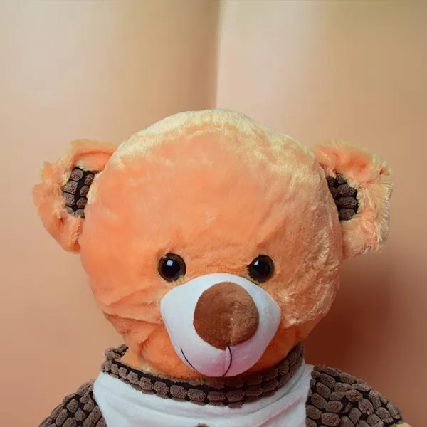 Soft And Huggable Brown Teddy Bear With Velvet Jersi 18cm - Giant Teddy Bear.
