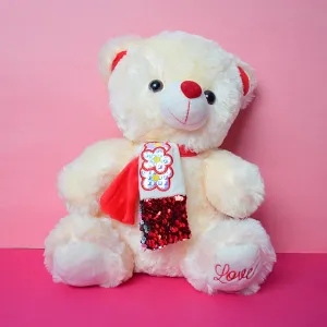 Soft And Huggable Teddy Bear With Red Tie 14cm - Giant Teddy Bear.