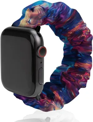 Soft Wristband Sport Replacement Band Compatible with IWatch Colorful Lion get intermediate afield Watch Band Elastic Watch Strap 