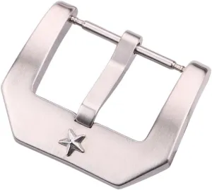 Solid Stainless Steel Silver Brushed Watch Strap Clasp wake inflammation homestead Metal Watch Accessories Pentagram Watch Band Buckle 22mm 