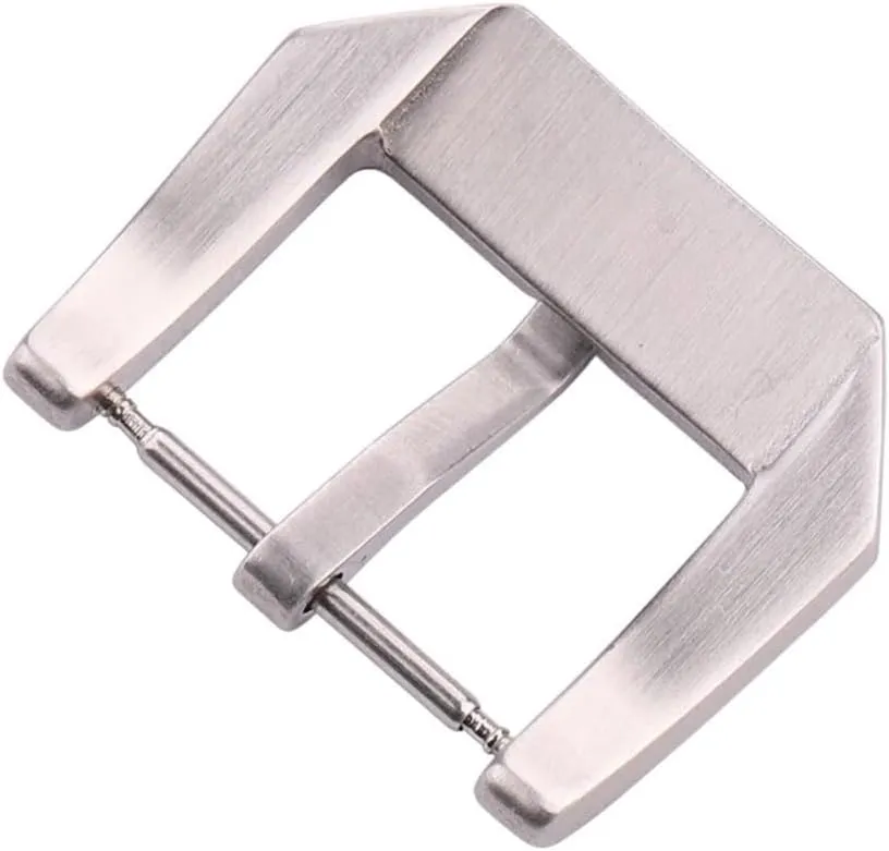 Solid Stainless Steel Silver Brushed Watch Strap Clasp wake inflammation homestead Metal Watch Accessories Pentagram Watch Band Buckle 22mm 
