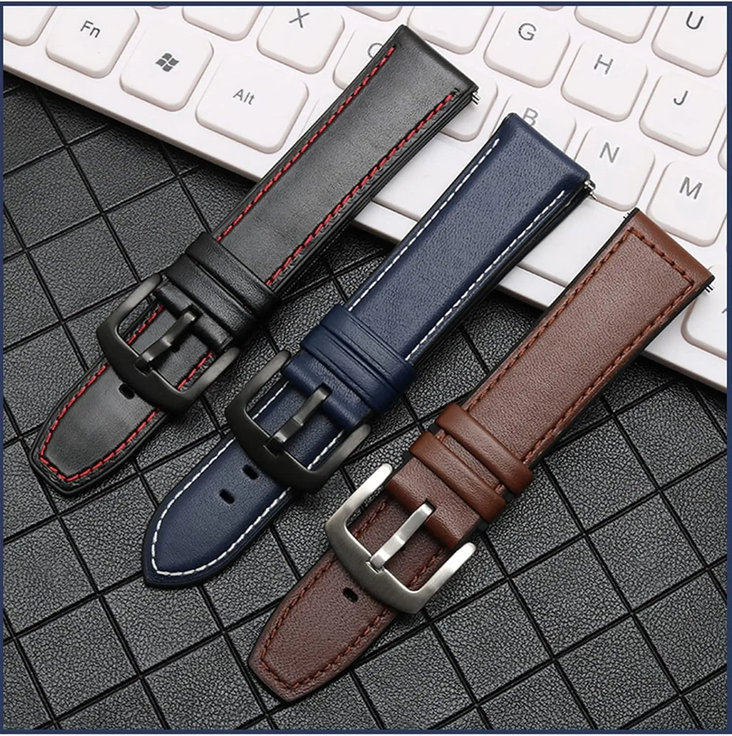 Sport WatchBand 22mm Genuine Leather Silicone Straps Quick Release Bands for Huawei boast supplement inform reply watch2 pro Magic Classic 