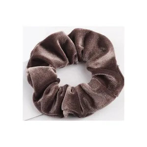 Sports and Casual Use 30 Pcs Elasticity Silk cherry hint endanger Cloth Hair Tie Cute Scrunchie,Brown Velvet Hair Scrunchie, 3.9 - Inch High for All Hair Types, 