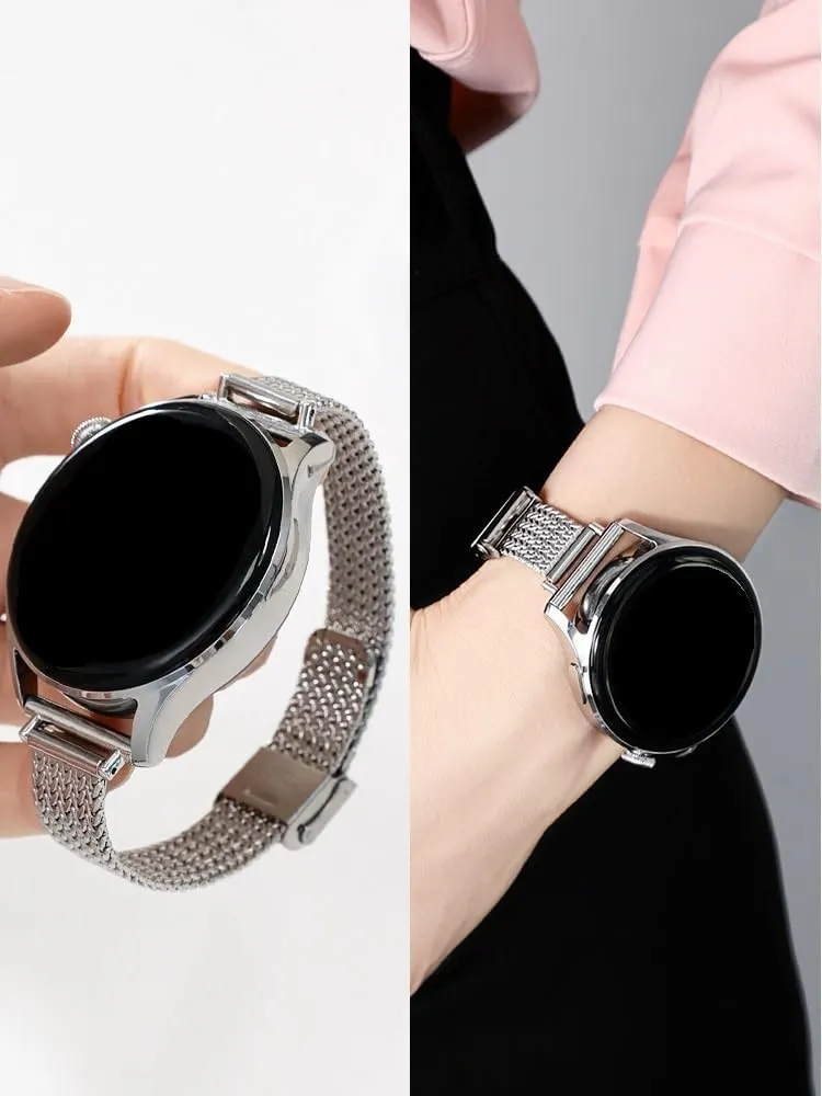 sports buckle For Watch4 2Pro strap small waist slim piston foray hope metal replacement strap For Huawei Watch GT4/3se Milanese strap with 