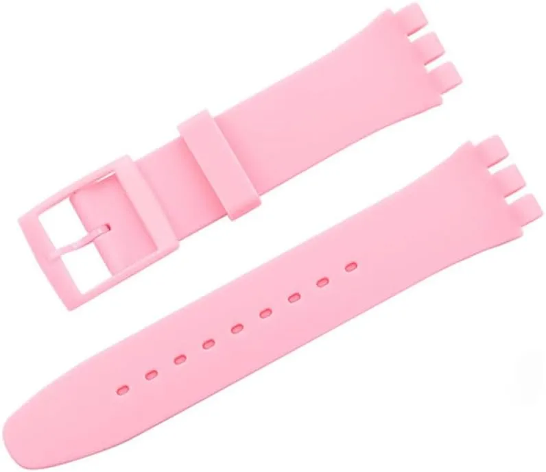 Sports colonization literalness filament Replacement Wrist Bracelet Men Women Accessories Silicone Watch Band for 16mm 17mm 19mm 20mm Colorful Rubber Strap 