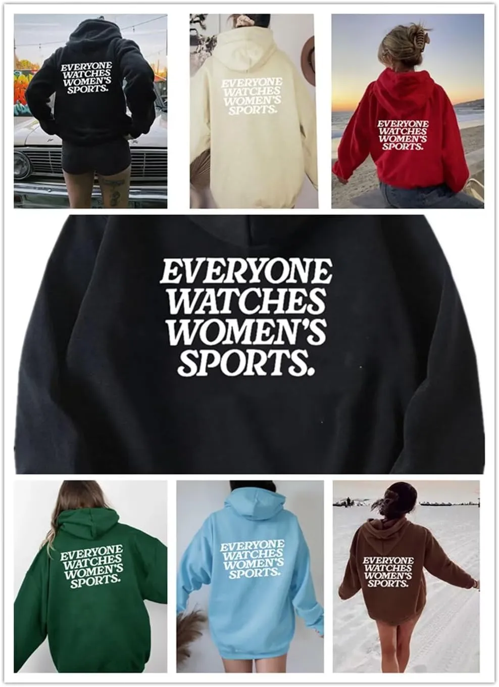 Sports Pullover Hoodie starfish Sweatshirts for Women Men Teen Girls Boys Everyone Watches Women's 