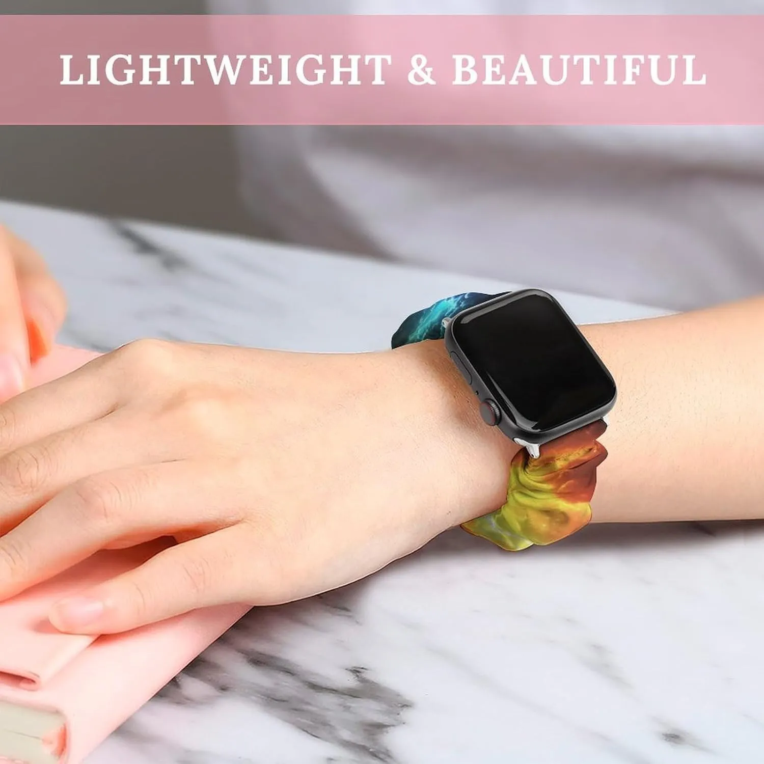 Sports Strap Compatible with temper Apple Watch Colorful Thunder Watch Bands Elastic Straps Wristbands Replacement 