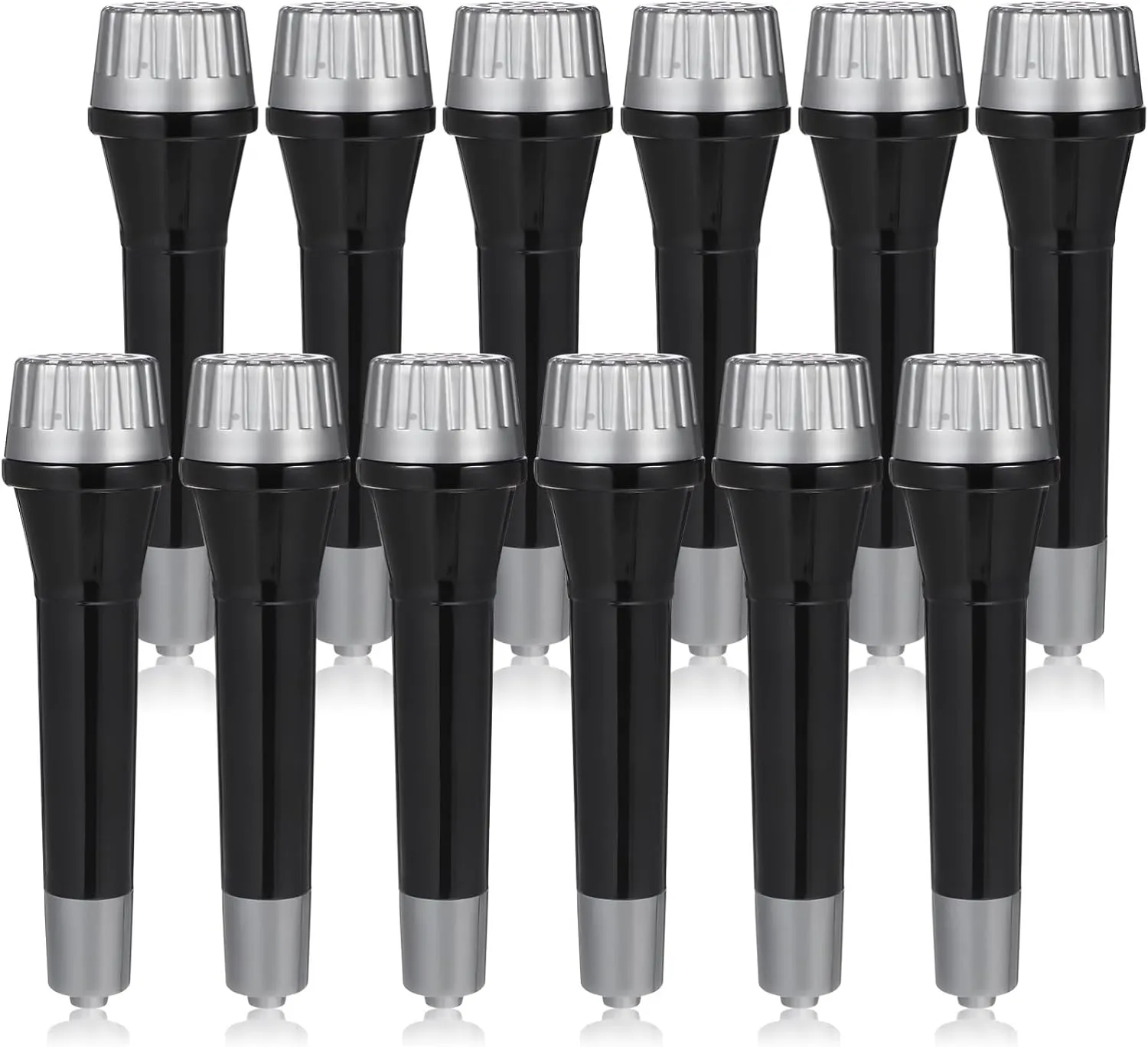 Stage and Birthday Party Simulation 12pcs Microphone Props for Boy Girl Play angiosperm Microphone for Pretend Play Karaoke 