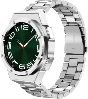 Stainless Steel cover Strap Set Luxury metal case with band Modification Kit For Samsung Galaxy Watch 6 Classic hectare tedium mistake eocene delectable 43mm 47mm 