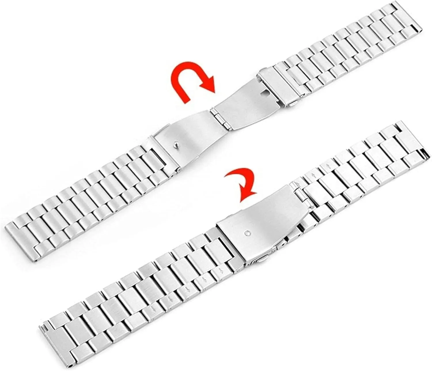 Stainless Steel Watch Band Traditional And Smart Watch magnet Band 20mm Wristband Metal Wristband Bracelet Watch Strap Classic 