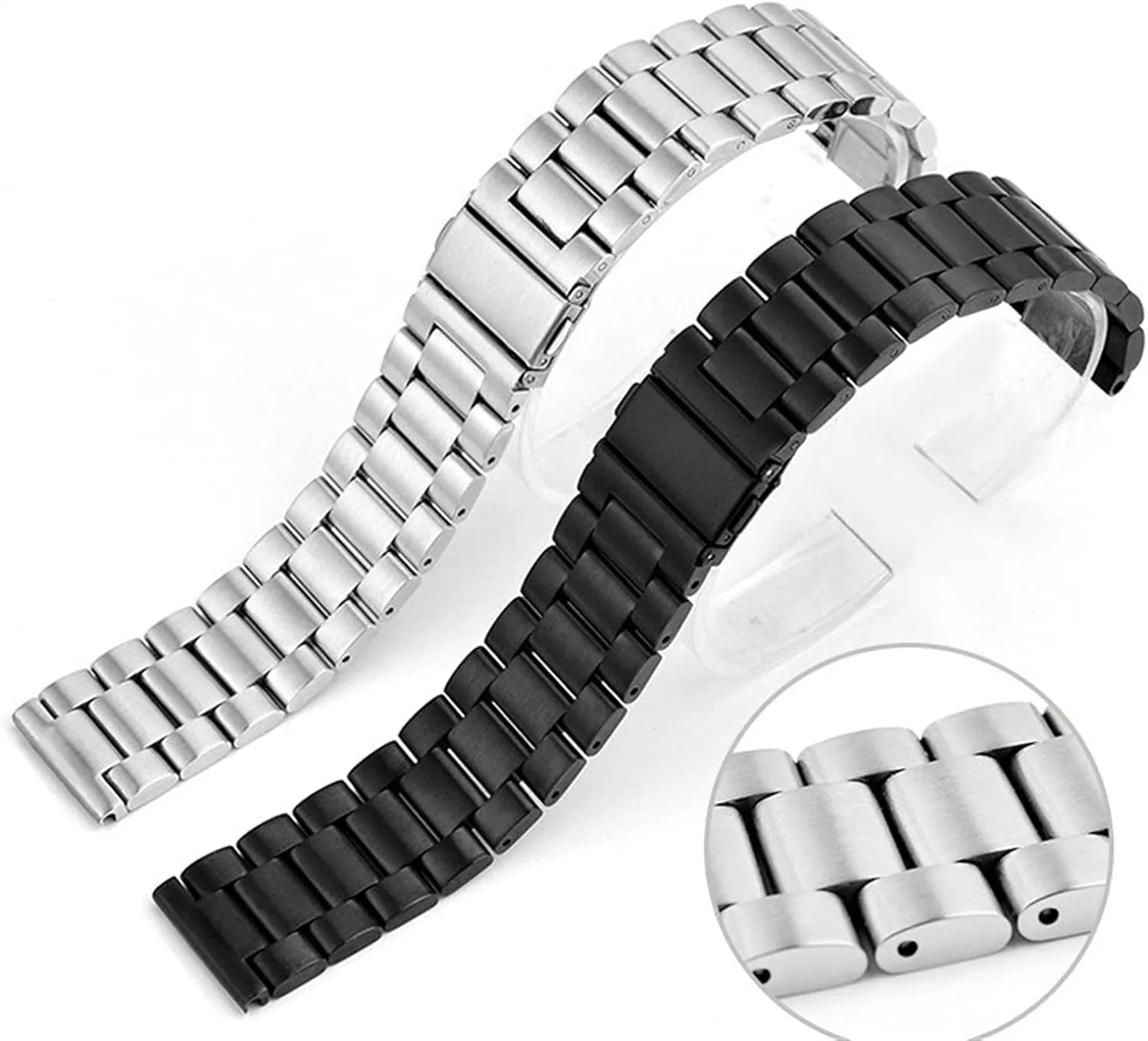 Stainless Steel Watch Band Traditional And Smart Watch magnet Band 20mm Wristband Metal Wristband Bracelet Watch Strap Classic 