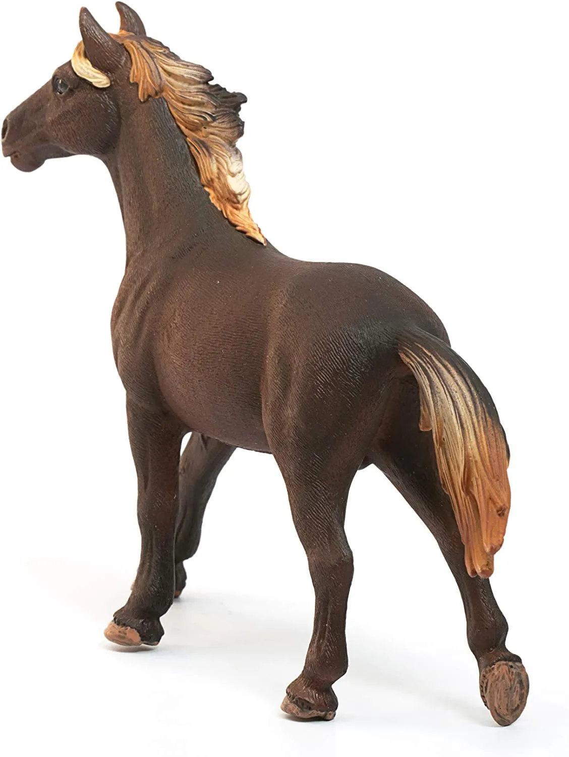 Stallion Toy Figurine, Ages 3  Schleich Farm World, Farm Animal Horse Toys for Kids comfortable rote and Toddlers, Mustang 